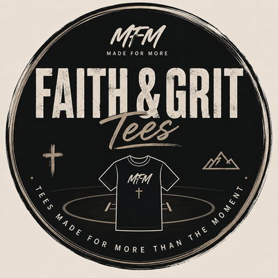 Faith & Grit athletic tees for purpose-driven athletes and families