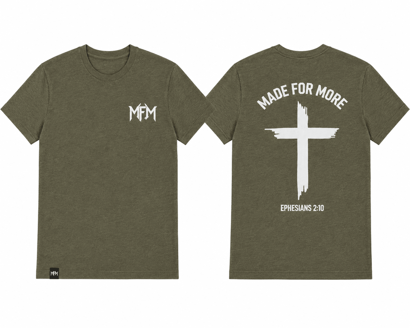 Ephesians 2:10 T-Shirt with inspiring Bible verse, soft breathable fabric for daily faith wear